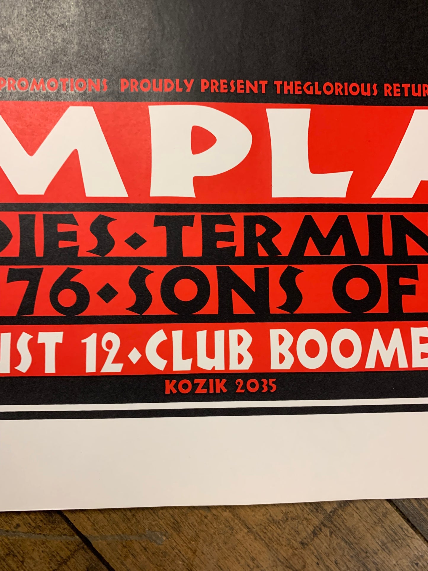 Frank Kozik - 2000 - Templars Concert Poster