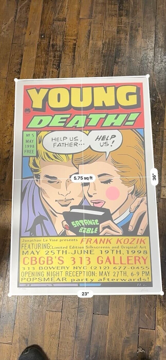 Frank Kozik - 1998 - Young Death Poster