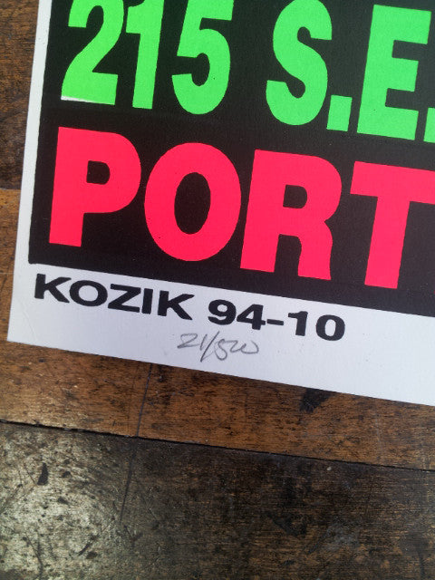 Frank Kozik - KZ9410 - Lydia Lunch Portland / Seattle '94 (Signed/Numbered)