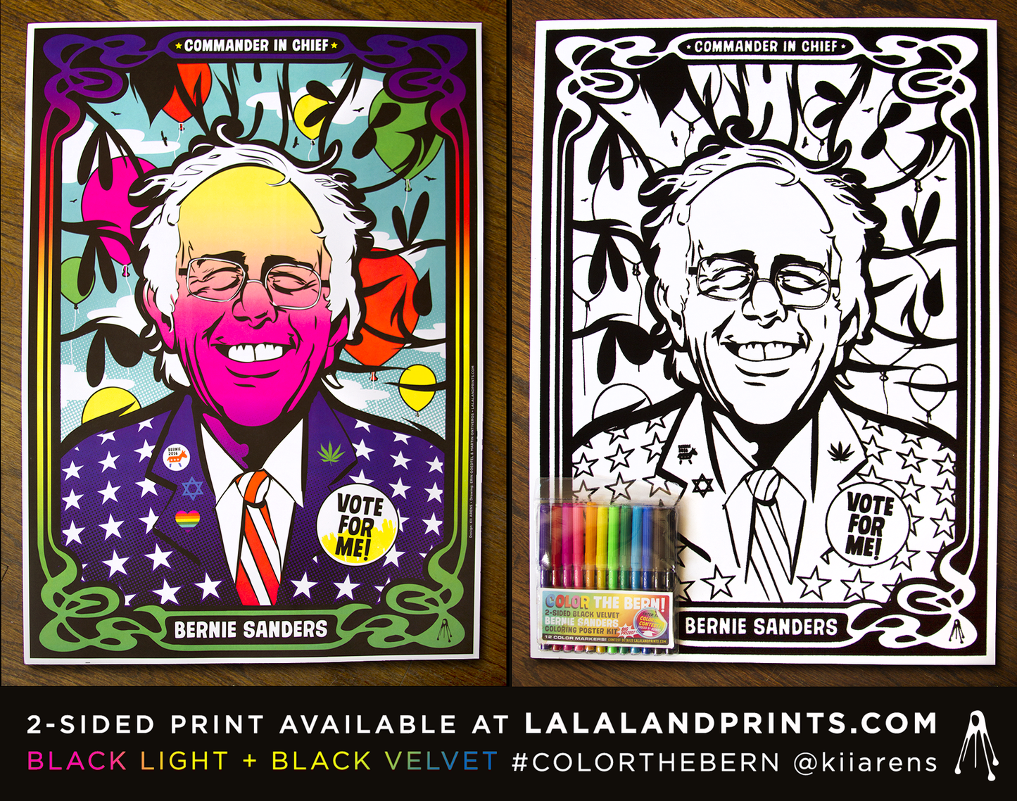2016 - Kii Arens - Color the Burn (Bernie Sanders)
