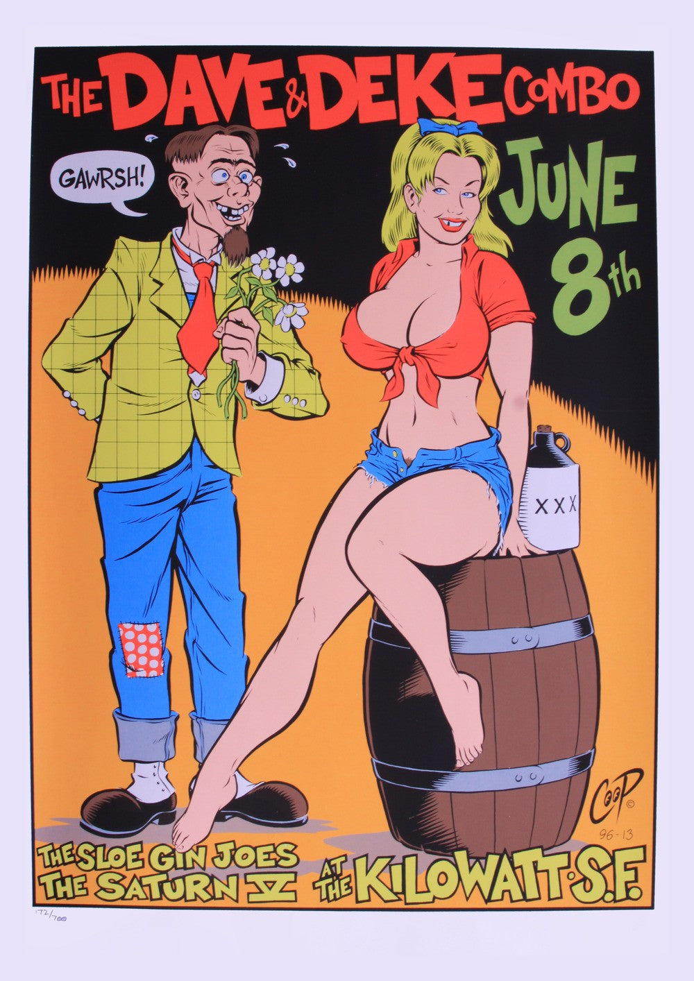Coop - 1996 - The Dave & Deke Combo Concert Poster