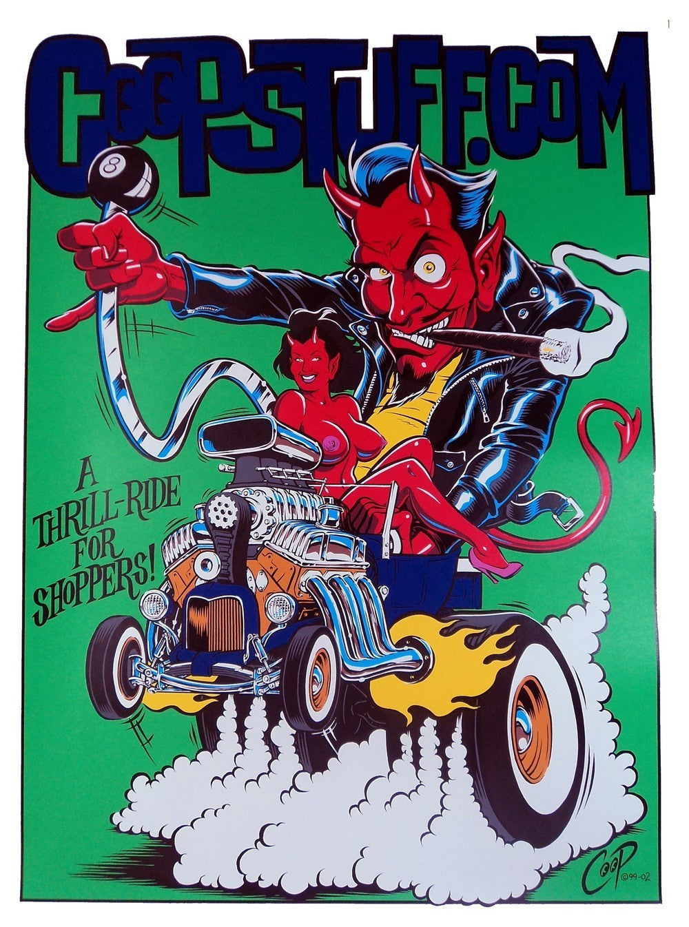 Coop - 1999 - Coopstuff.com Hotrod Art Print