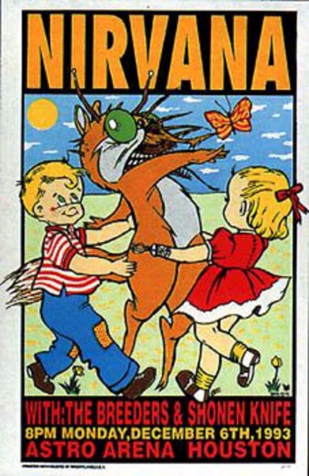 Frank Kozik - KZ9347 - Nirvana Concert Poster