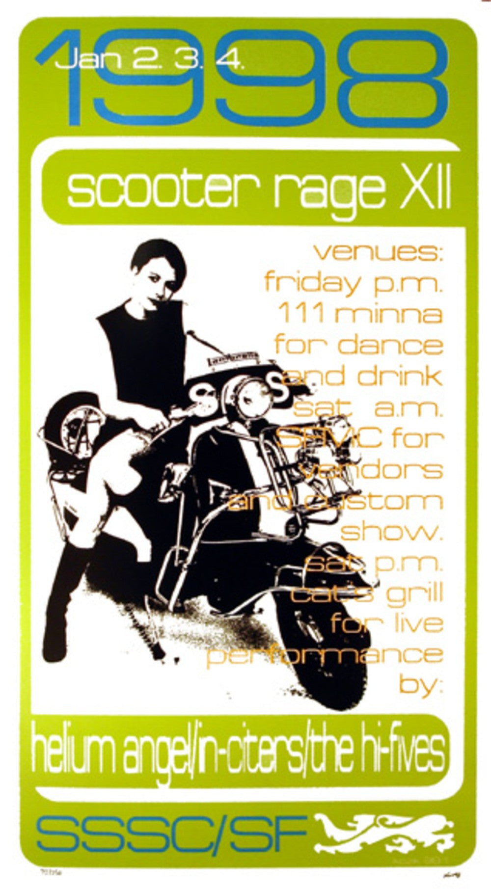 Frank Kozik - 1998 - Scooter Rage XII Poster