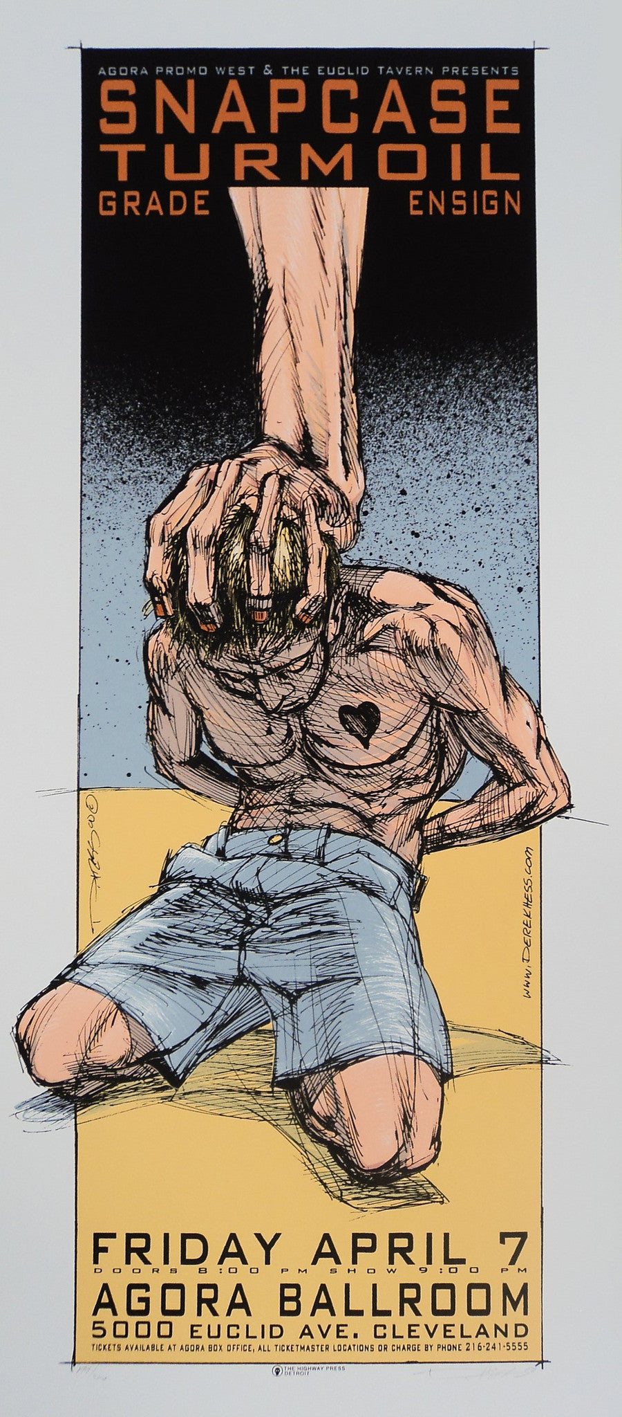 Derek Hess - 2000- Snapcase Turmoil Poster