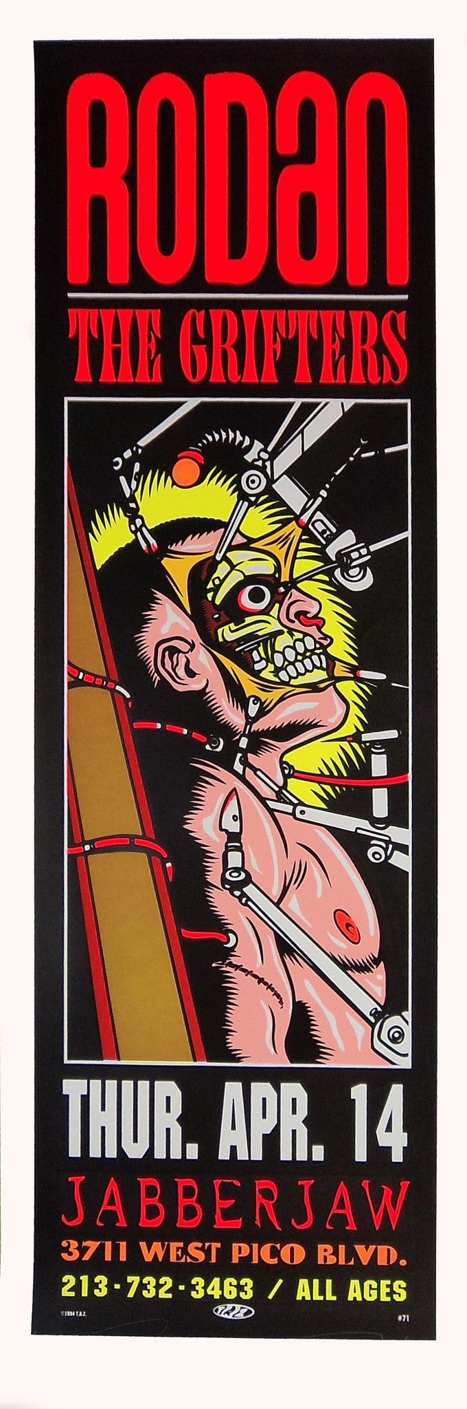 TAZ - 1994 - Rodan Concert Poster