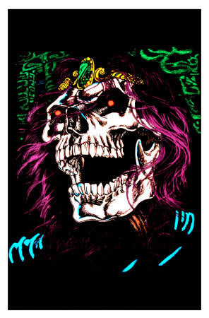 Felt Black Light Poster - 1997 - Lich