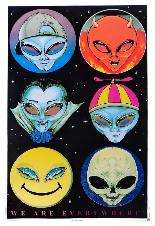 Felt Black Light Poster - 1997 - We Are Everywhere