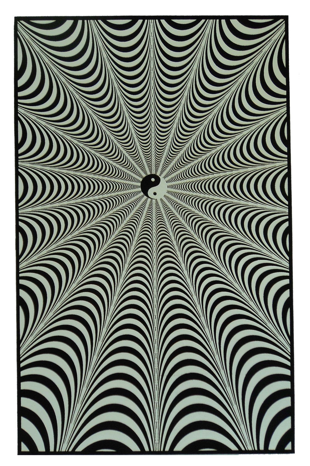 Felt Black Light Poster - 1994 - Yin Yang Infinity
