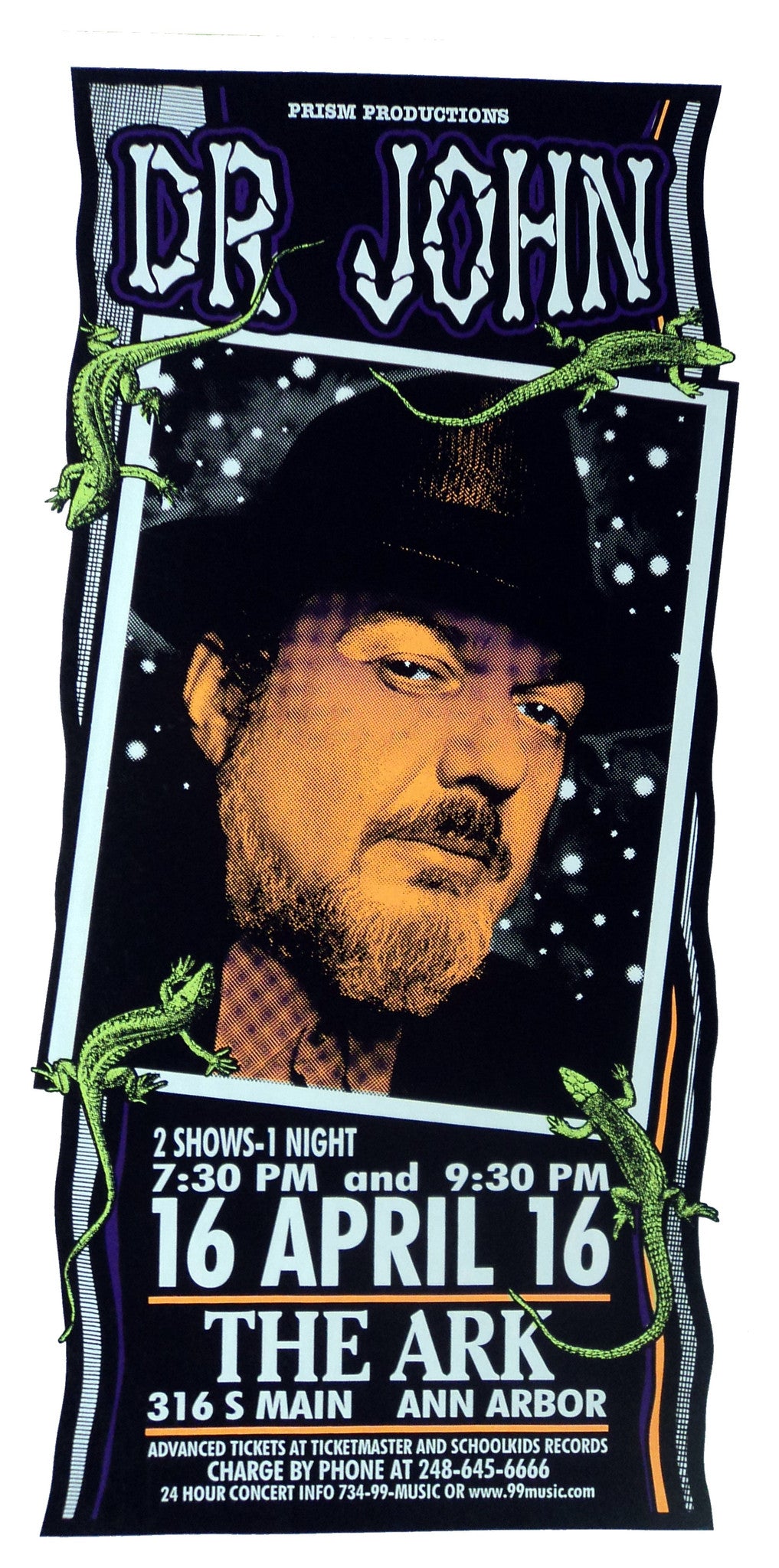 Mark Arminski - 1998 - Dr.John Concert Poster