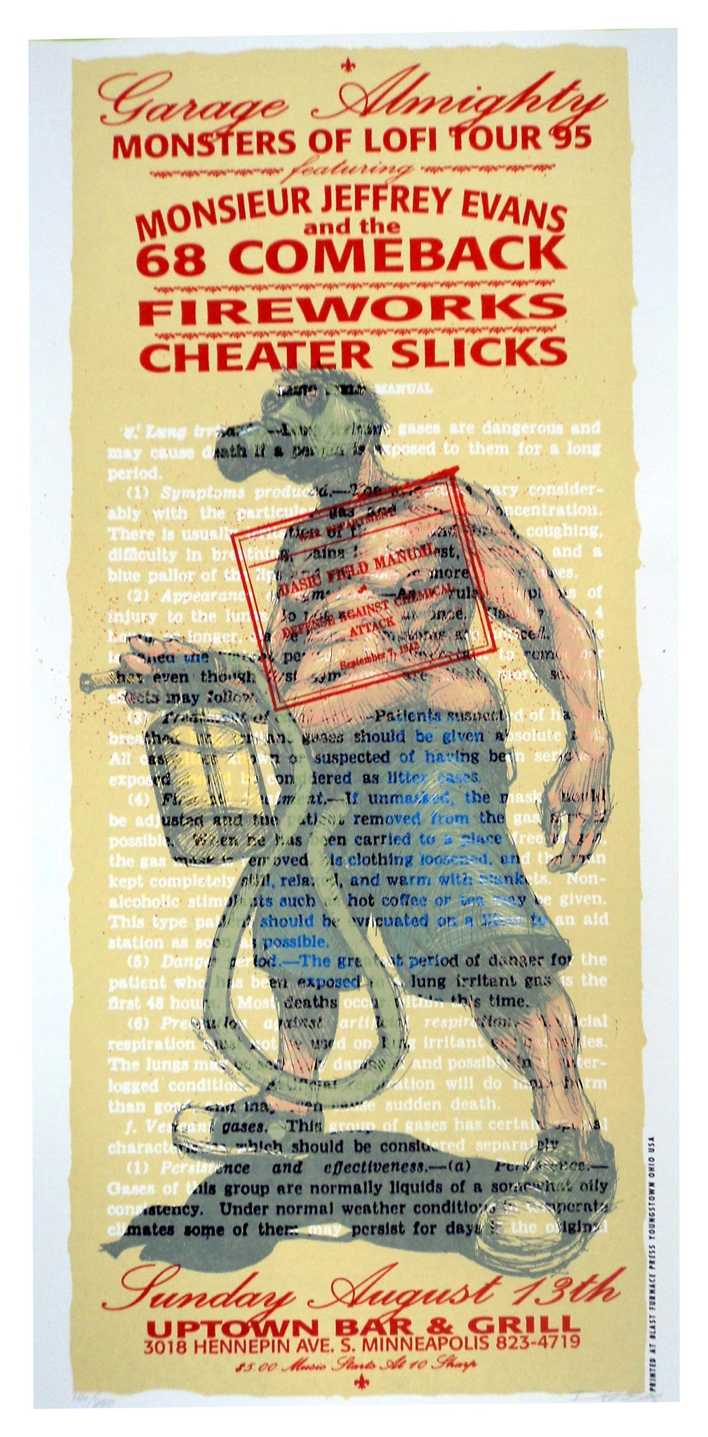 Derek Hess - 68 Comeback Poster