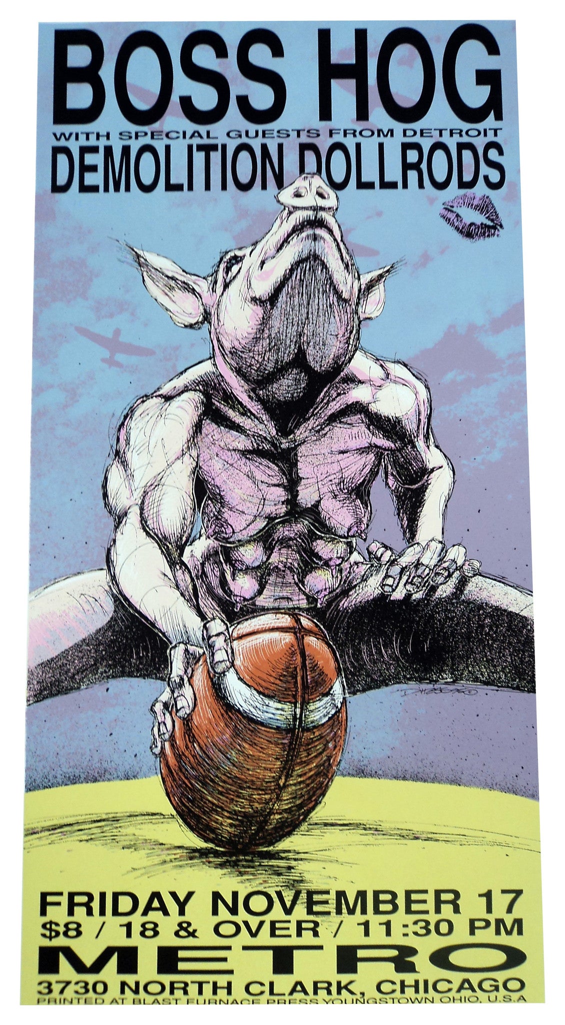 Derek Hess - 1995 - Boss Hog Poster