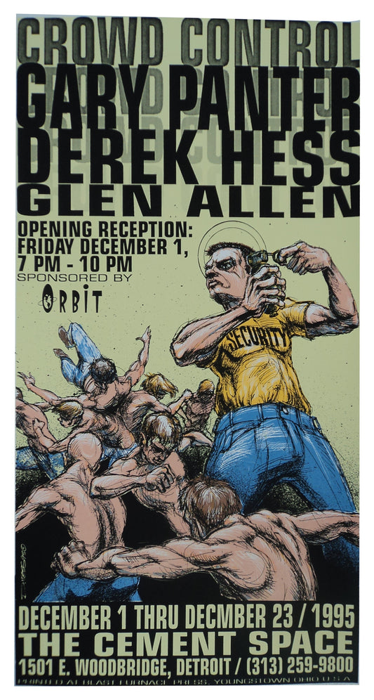 Derek Hess - 1995 - Crowd Control Poster