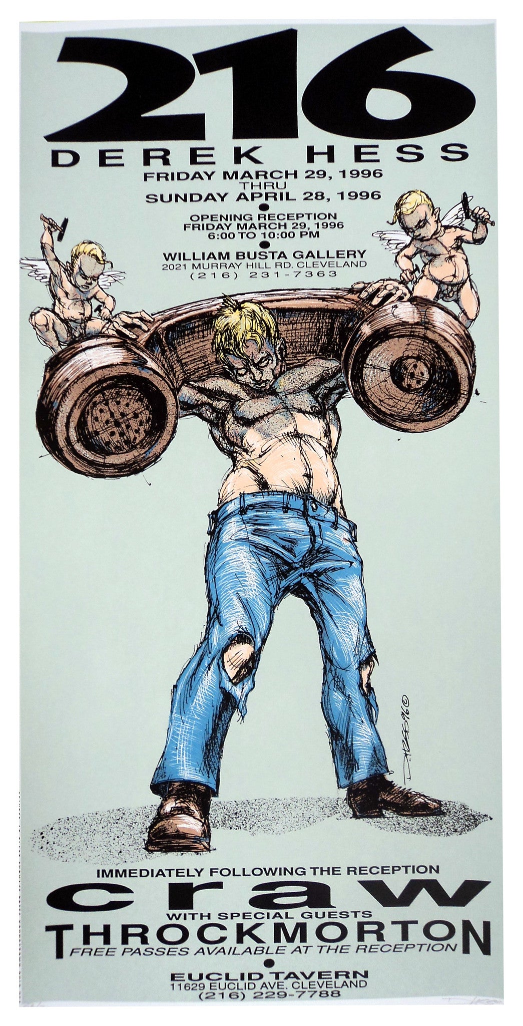 Derek Hess - 1996 - 216 Exhibition Poster