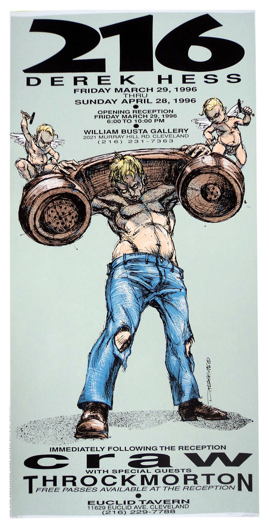 Derek Hess - 1996 - 216 Exhibition Poster
