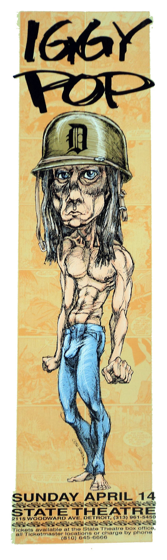 Derek Hess - 1996 - Iggy Pop Poster