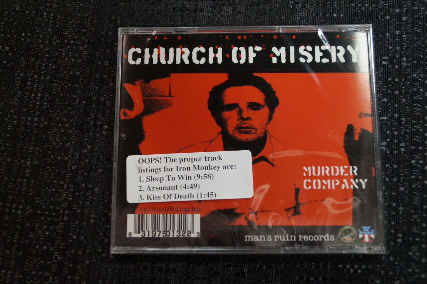 Iron Monkey/Church of Misery Split Release 1999 CD Art By Kozik