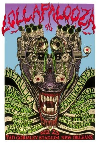 Emek - 1996 - Lollapalooza Concert Poster