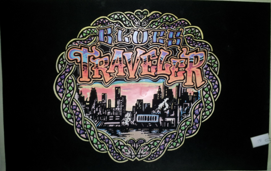 Felt Black Light Poster - 1996 - Blues Traveler: City Lights