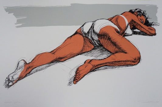 Derek Hess - 1991 - Sarah SPF - Art Print
